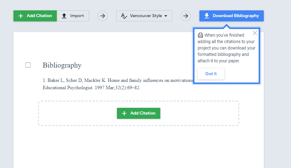 USING MYBIB TO GENERATE CITATIONS AND BIBLIOGRAPHY IN ACADEMIC WRITING ...